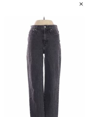 Classic High-Rise Straight Leg Jeans - Black
